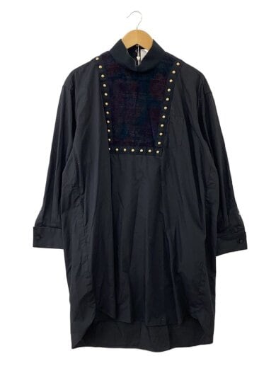 商品画像：長袖ワンピース/2/コットン/BLK/16-02777 1