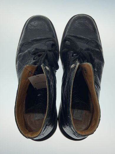 画像：GIANNI VERSACEアンクルブーツ/クロコ型/ブーツ/UK9/BLK/レザー3