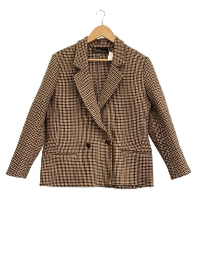 商品画像：Parinni/80s/イタリア製/カシミヤブレンド/ダブルフテーラードジャケット/46/千鳥格子 1