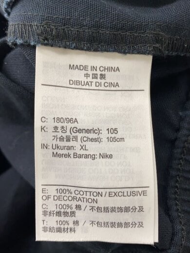 画像：NIKEWR Canvas NCPS JKT/アノラック/ハーフジップ/XL/コットン/BLK4