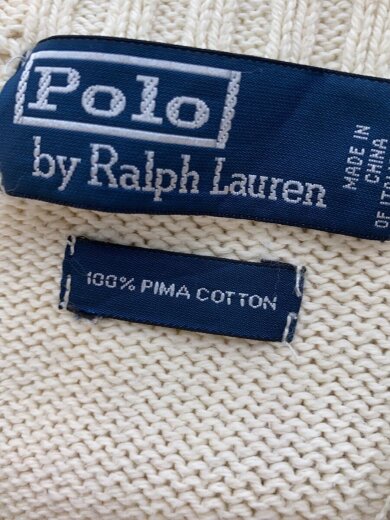 商品画像：90s/ハーフジップニット・セーター(厚手)/XL/コットン/CRM 5