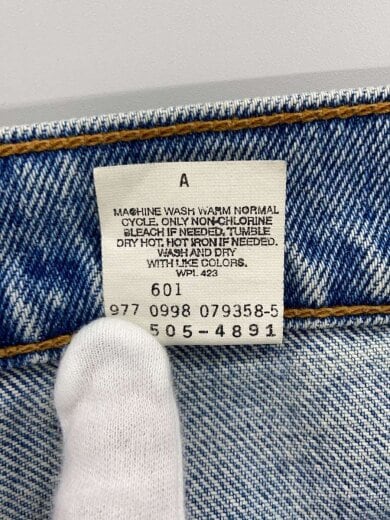 商品画像：505/90s/98年製/デニムパンツ/ストレートパンツ/31/コットン/IDG 6
