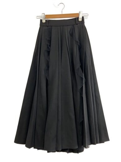 商品画像：ロングスカート/FREE/ポリエステル/BLK/無地/HAL05411AD 1