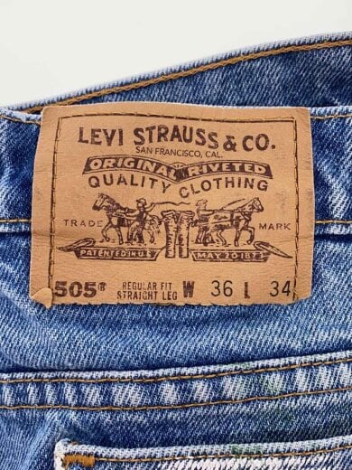 商品画像：505/90s/デニムパンツ/usa製/オレンジタブ/95年製/36/コットン/IDG 4