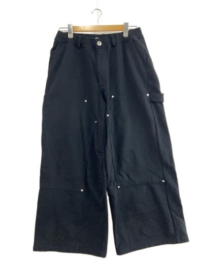商品画像：ダブルニースウェットパンツ/L/コットン/BLK/無地/UNS25113// 1