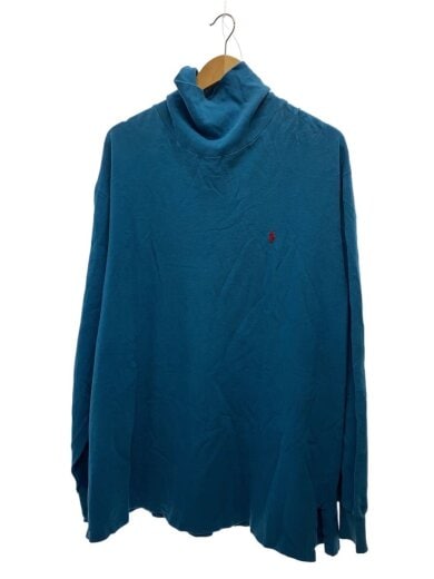 商品画像：90s/usa製/タートルネックロンt/長袖Tシャツ/XXL/コットン/BLU 1