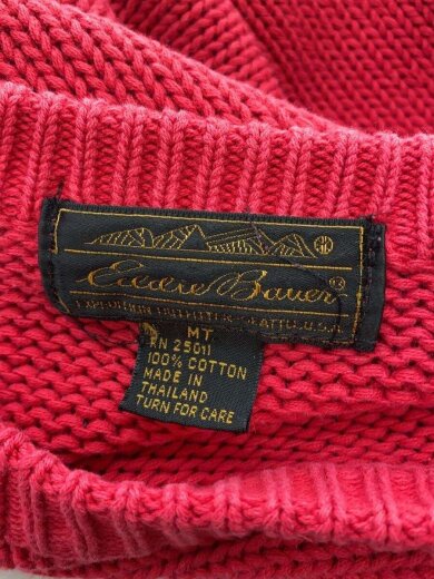 商品画像：80s/ブランクコットンニット/ニット・セーター(厚手)/M/コットン/PNK 3