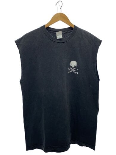商品画像：00s/スカル/髑髏TEE/カットオフ/墨黒/タンクトップ/L/コットン/BLK 1