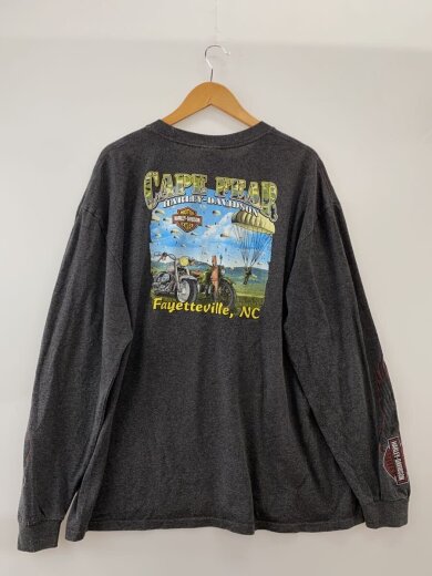 商品画像：袖プリント/コピーライト2012/両面プリント/長袖Tシャツ/XXL/コットン/GRY// 2