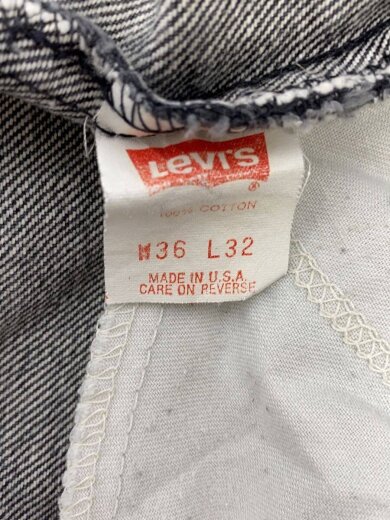 商品画像：LV/90s/先染めブラックデニムパンツ/USA製/W36/L32ボトム/36/コットン/BLK// 4