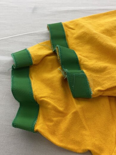 商品画像：Alpha Sigma Tau Sorority/90s/usa製/リンガーT/L/コットン/YLW 4