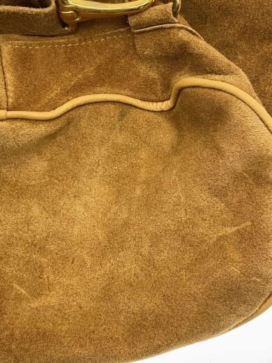商品画像：Leather Shoulder Bag Suede sand/バッグ/スウェード/CML/無地 7