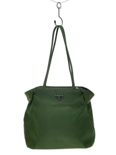 商品画像：トライアングルロゴ/三角ロゴ/使用感有/トートバッグ/ナイロン/GRN 1