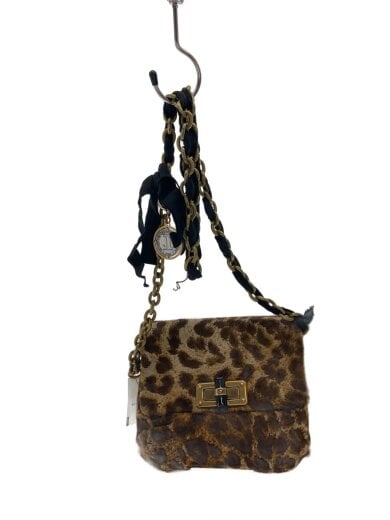 商品画像：ショルダーバッグ/ハラコ/BRW/レオパード 1