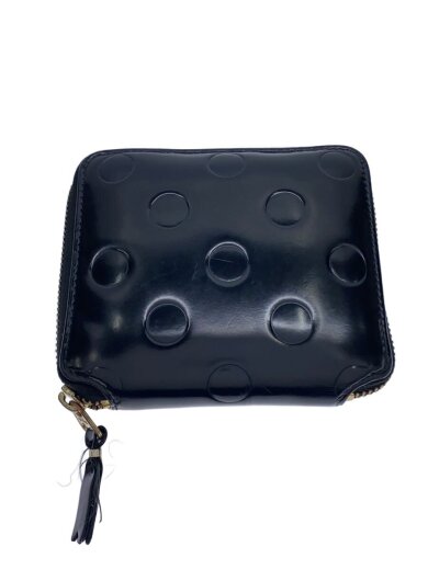 商品画像：DOT EMBOSSED/2つ折り財布/レザー/BLK/レディース 1