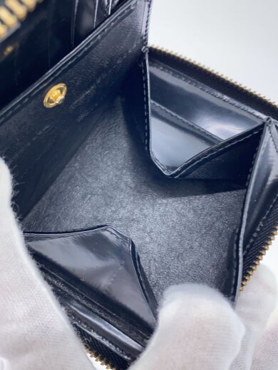 商品画像：DOT EMBOSSED/2つ折り財布/レザー/BLK/レディース 5