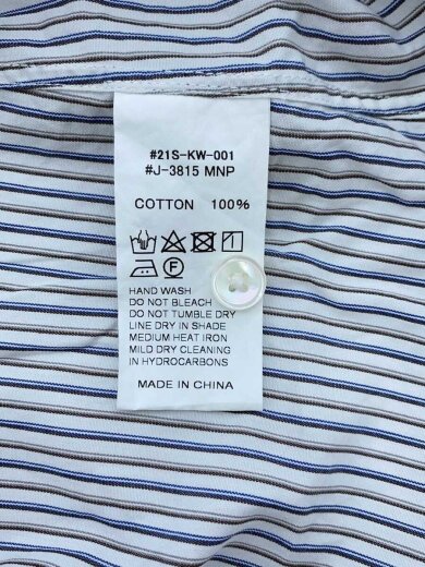 商品画像：シャツワンピース/14/コットン/WHT/ストライプ/21S-KW-001// 5
