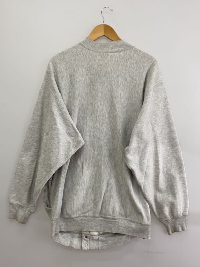 商品画像：90s/刺繍タグ/USA製/スウェットカーディガン/カーディガン(厚手)/XL/コットン/GRY// 2