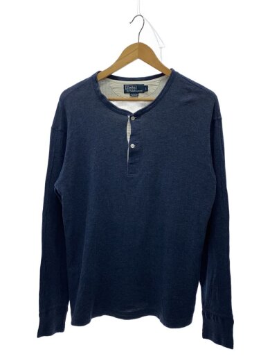 商品画像：90s/ヘンリーネックカットソー/L/コットン/NVY 1