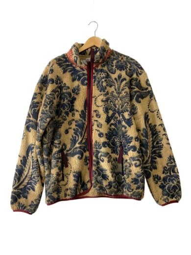 商品画像：フリースジャケット/XL/ポリエステル/BEG/総柄/EK-950 1