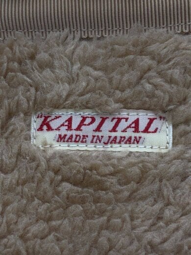 商品画像：フリースジャケット/XL/ポリエステル/BEG/総柄/EK-950 3