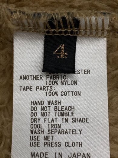 商品画像：フリースジャケット/XL/ポリエステル/BEG/総柄/EK-950 4