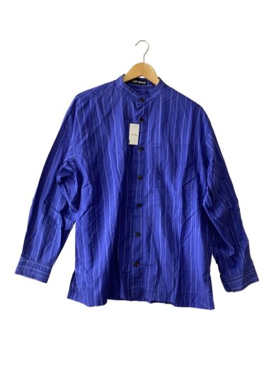 商品画像：90s/黒タグ/アーカイブ/長袖シャツ/M/コットン/BLU/ストライプ/ME51-FJ205 1
