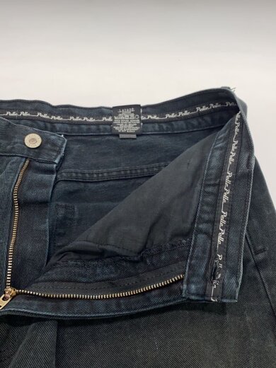 商品画像：90s/刺繍ロゴ/バギーパンツ/ストレートパンツ/42/デニム/ブラック 3