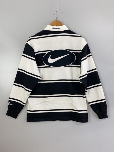 商品画像：ポロシャツ/M/コットン/ホワイト/ボーダー/HF9641-010/25SS/Stripe Rugby// 2