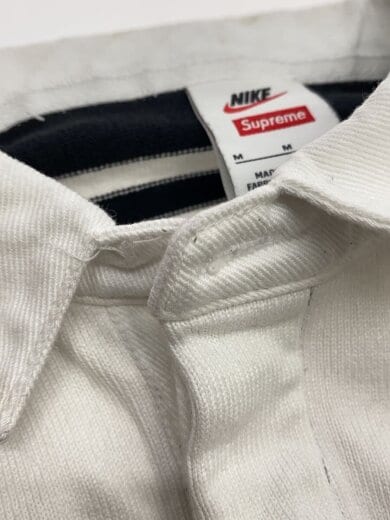 商品画像：ポロシャツ/M/コットン/ホワイト/ボーダー/HF9641-010/25SS/Stripe Rugby// 6