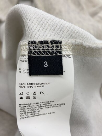 商品画像：999Humanity/スウェット/3/コットン/IVO/プリント// 4