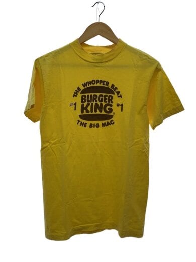 商品画像：BURGER KING/80s/usa製/Tシャツ/M/コットン/YLW/プリント// 1