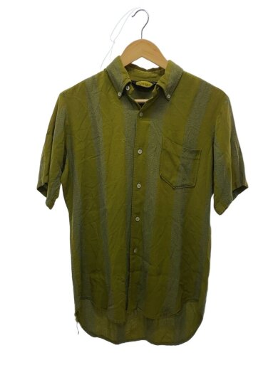商品画像：60s/オンブレストライプ/BDシャツ/レーヨンギャバジンシャツ/M/レーヨン/KHK/ストライプ// 1