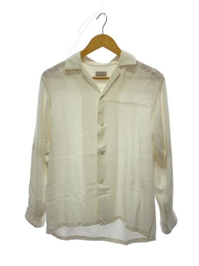 商品画像：60s/penneys/ホワイトレーヨンギャバジンシャツ/長袖シャツ/S/レーヨン/WHT 1