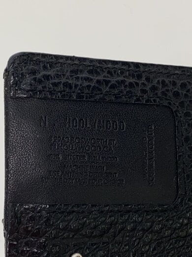 商品画像：Compile line/ネックウォレット/3つ折り財布/レザー/BLK/メンズ// 3