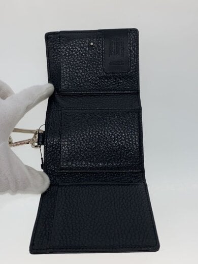 商品画像：Compile line/ネックウォレット/3つ折り財布/レザー/BLK/メンズ// 4