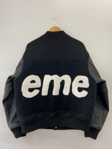 商品画像：スタジャン/L/ウール/BLK/無地/Big　logo　chenille varsity jacket 2