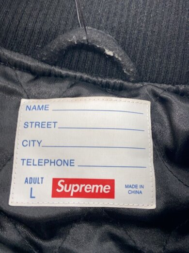 商品画像：スタジャン/L/ウール/BLK/無地/Big　logo　chenille varsity jacket 3