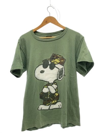商品画像：90s00s/スヌーピー/PEANUTS/usa製/裾シングル/Tシャツ/M/コットン/GRN 1