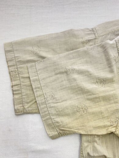 商品画像：60s70s/usa製/アトミックパターン/ループカラーシャツ/半袖シャツ/コットン/KHK/総柄 7