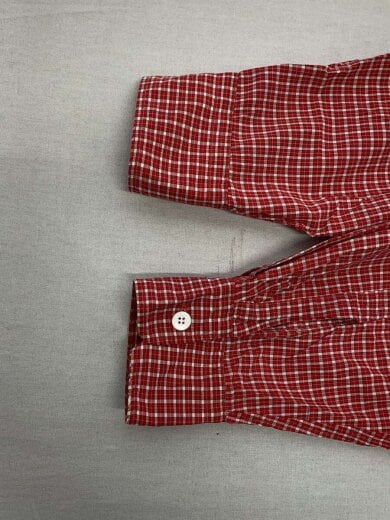商品画像：AMC/50s-60s/VTG/ピマコットンギンガムシャツ/開襟/LSオープンカラー/15.5/RED// 4