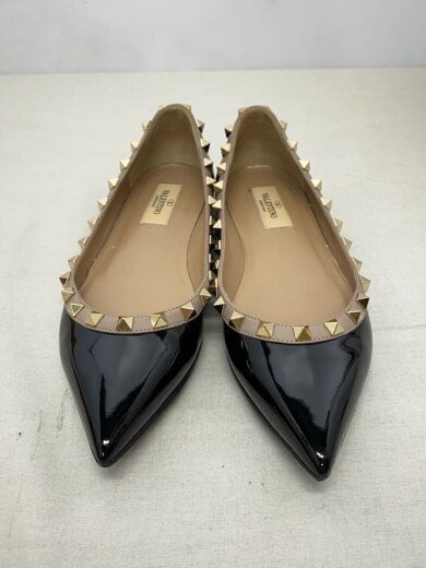 商品画像：ロックスタッズエナメルバレリーナ/フラットパンプス/36/BLK/TTZ 403 3