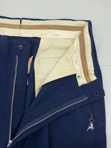 商品画像：50s/ウールギャバジン/CONMAジッパー/スキーパンツ/テーパード/ネイビー 3