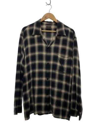 商品画像：長袖シャツ/--/レーヨン/チェック/X01-02008/23SS RAYON CHECK OPEN COLLAR 1