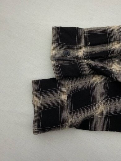 商品画像：長袖シャツ/--/レーヨン/チェック/X01-02008/23SS RAYON CHECK OPEN COLLAR 5