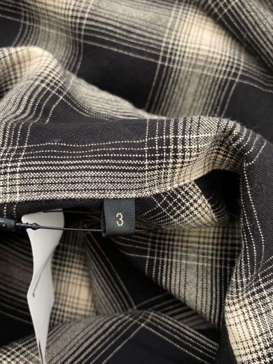 商品画像：長袖シャツ/--/レーヨン/チェック/X01-02008/23SS RAYON CHECK OPEN COLLAR 6