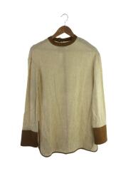 Jacquard Standcollar Blouse/FREE/レーヨン/CRM/12120423