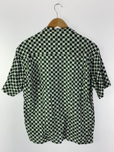 商品画像：Checkerboard S/SL Shirt/半袖シャツ/M/レーヨン/GRN/総柄/231bott06// 2