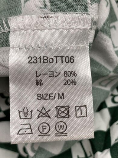 商品画像：Checkerboard S/SL Shirt/半袖シャツ/M/レーヨン/GRN/総柄/231bott06// 4