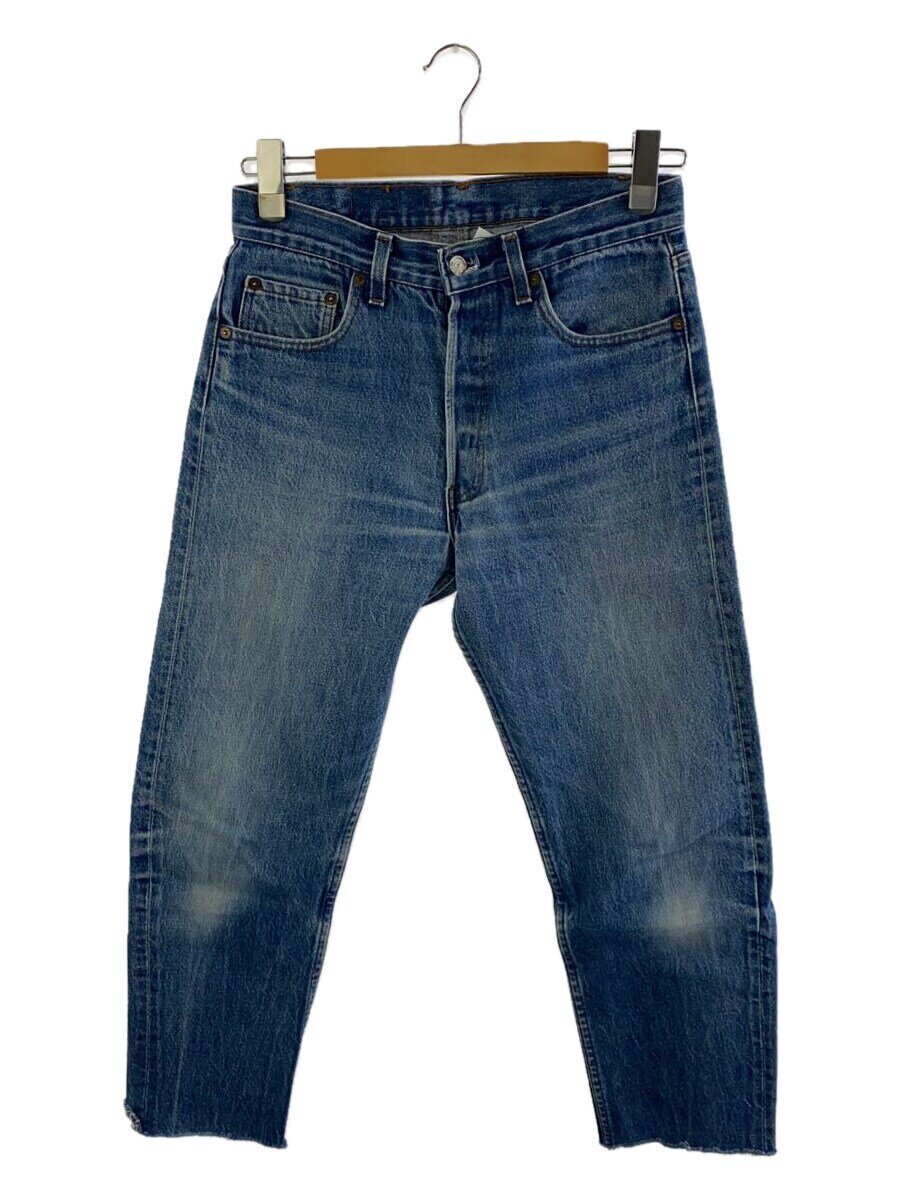 Levi’s / 80s/内股シングル/カットオフ/ボトム/31/デニム/IDG/無地/501-0000